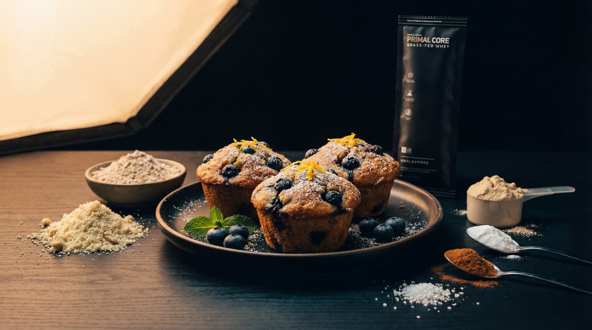 Muffins de Mirtilo Proteicos